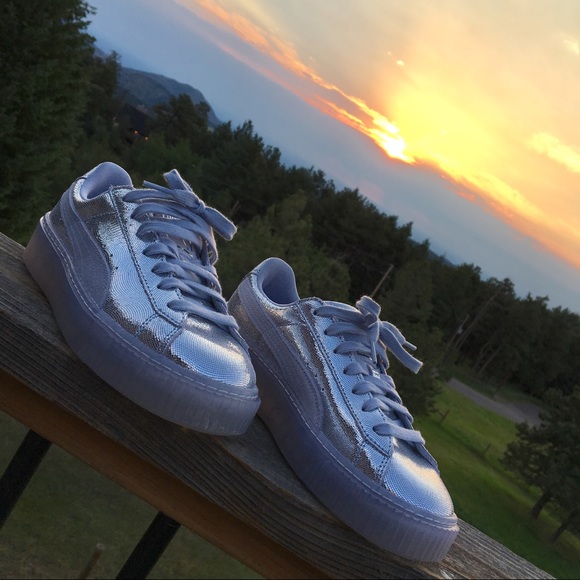 PUMA basket platform trace metallic silver - Picture 3 of 8